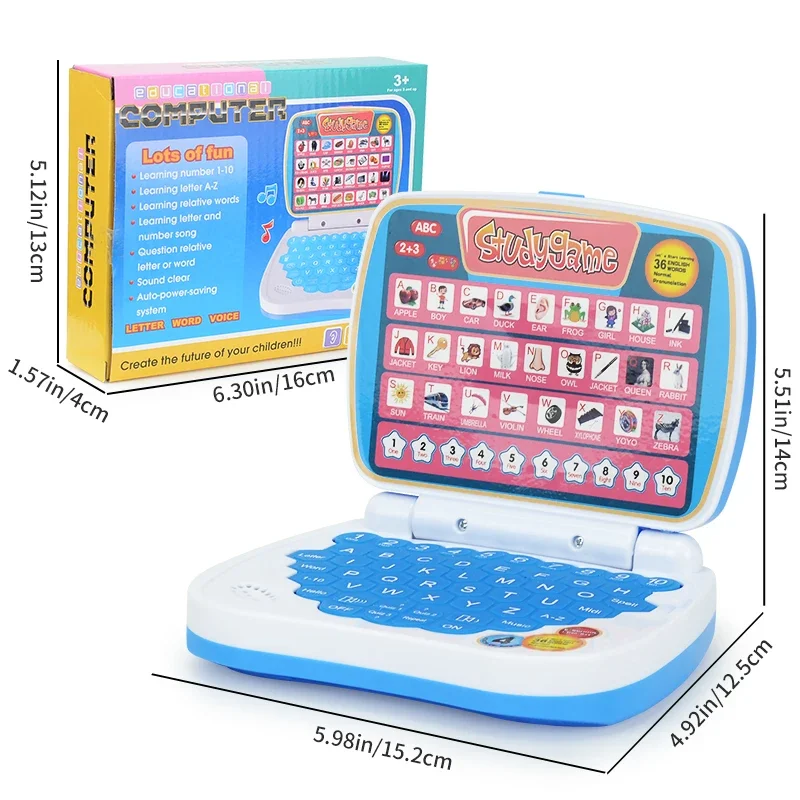 Ordenador educativo portátil para aprender inglés, alfabeto y números - imagen 5