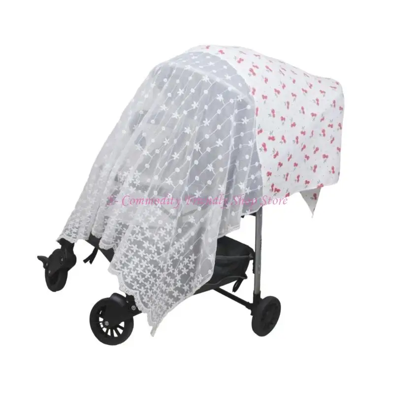 85AE Bordador bordado Característica cubierta Mesh Bloqueo en diseño recinto completo - imagen 2