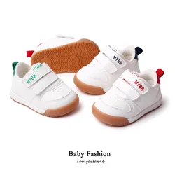 Zapatillas deportivas de piel para niños con suela suave