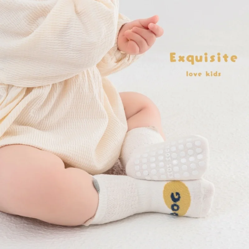 Calcetines para niños y niñas, calcetines antideslizantes a la moda para otoño y primavera, calcetines antideslizantes para el suelo del bebé y el hogar de 0 a 5 años - imagen 4