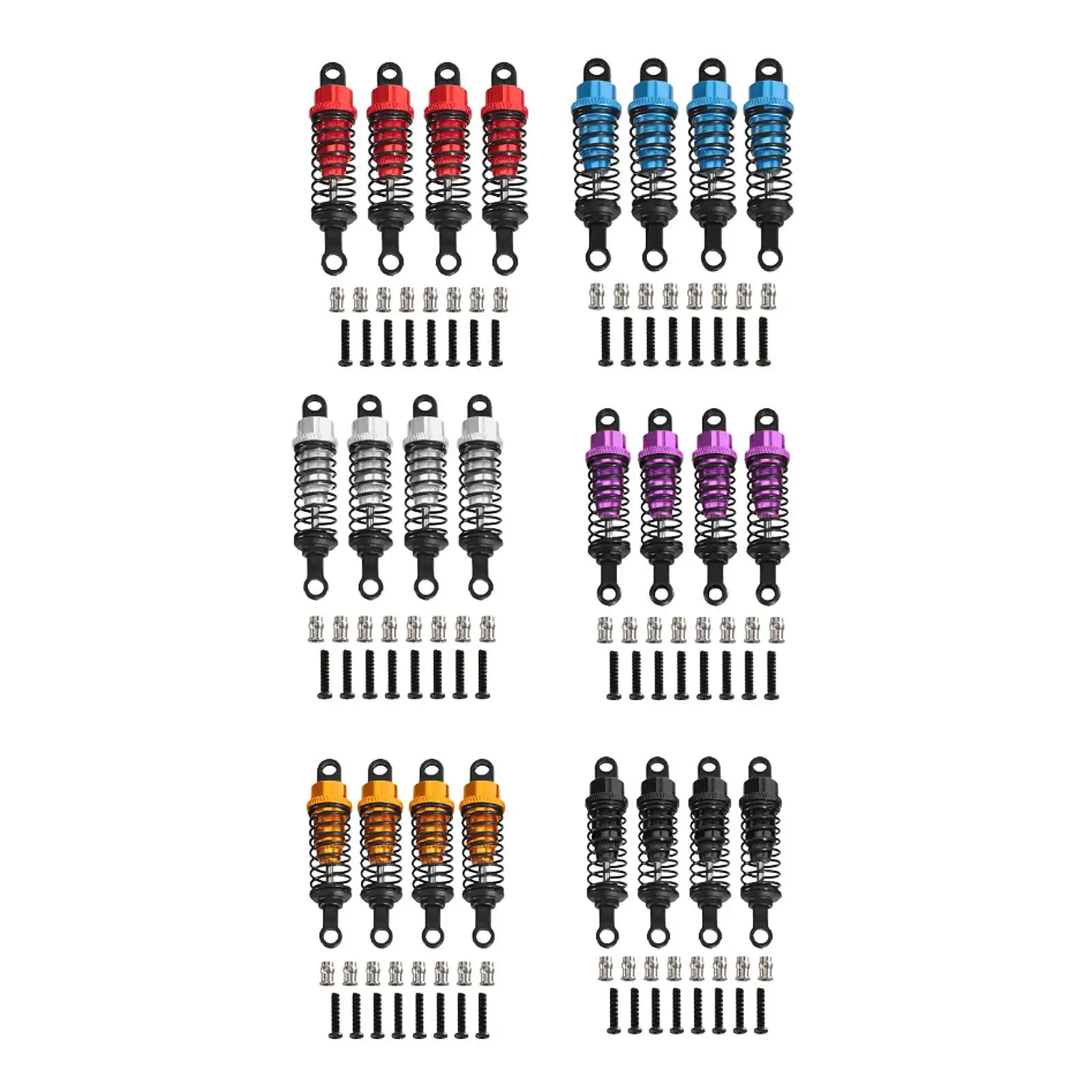 Amortiguadores de aceite para piezas de repuesto de coche teledirigido, 4 Uds., para MN98 MN99S MN82 - imagen 3