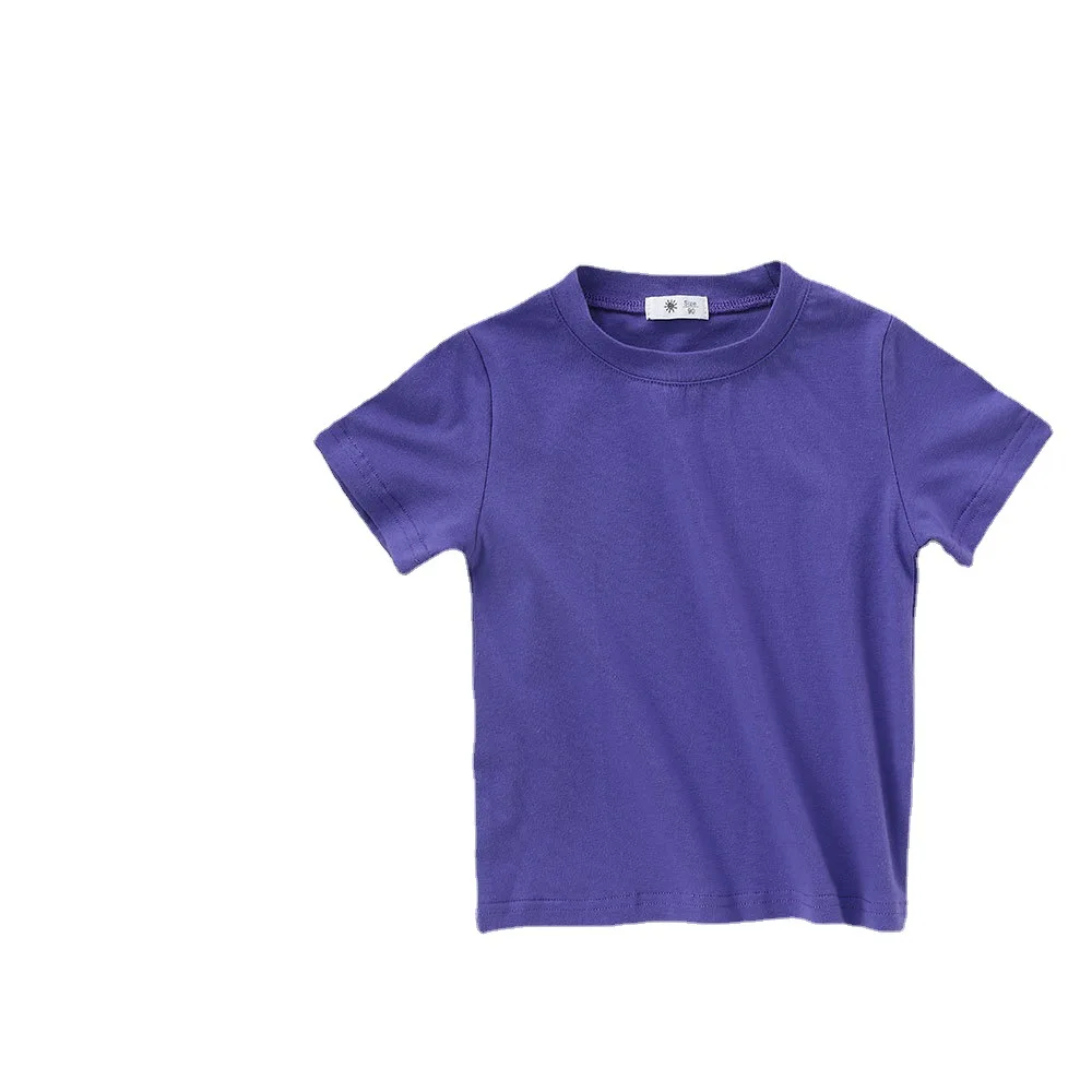 Camiseta básica manga corta para niño – Algodón suave transpirable - imagen 2