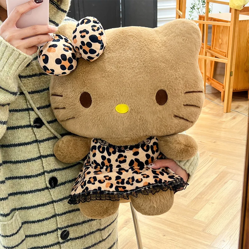 Peluche de Hello Kitty grande con estampado leopardo suave infantil - imagen 5