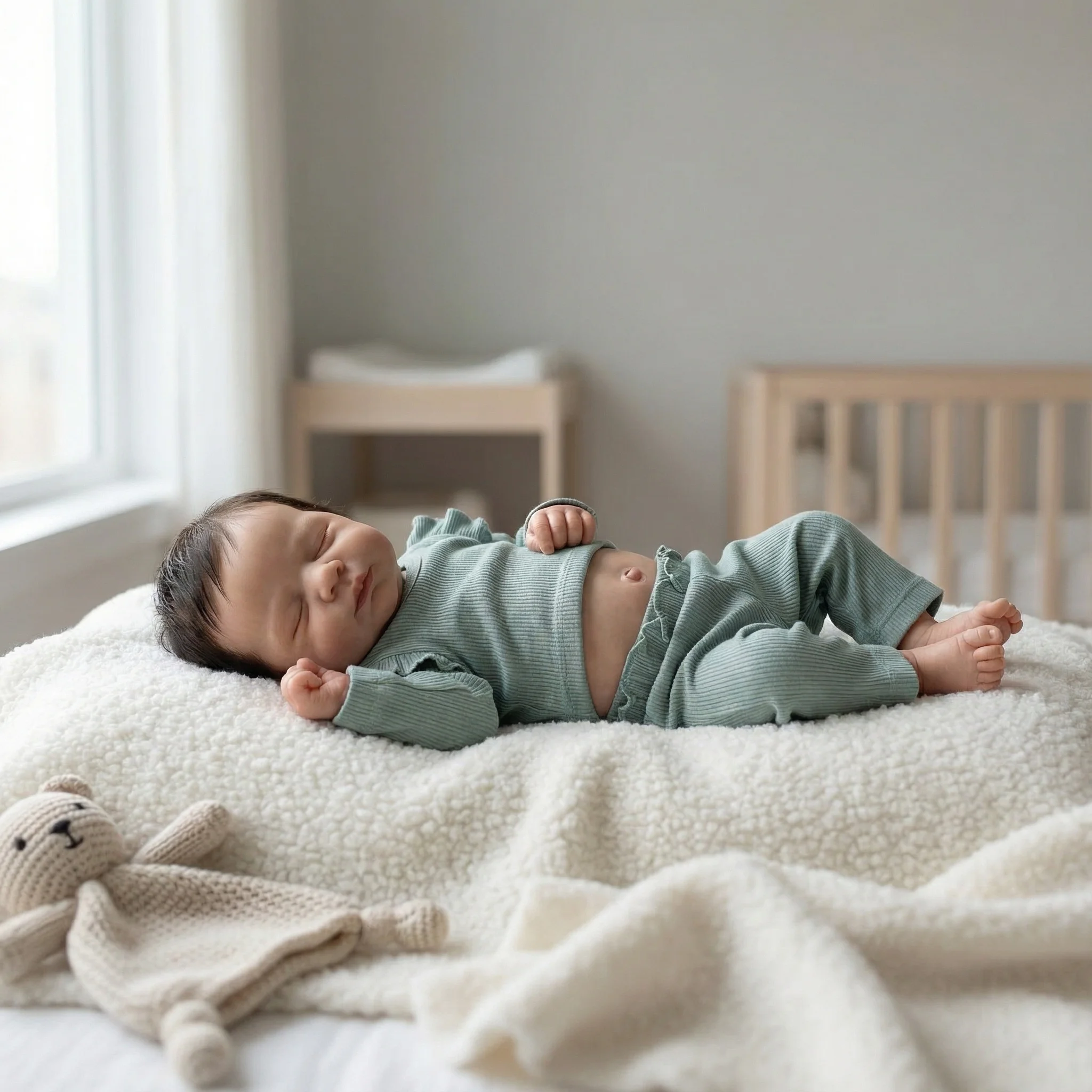 NPK 18 ''hecha a mano piel 3D venas visibles Reborn bebé durmiendo Pascale tacto suave con pelo de enraizamiento a mano muñecas realistas regalo - imagen 3