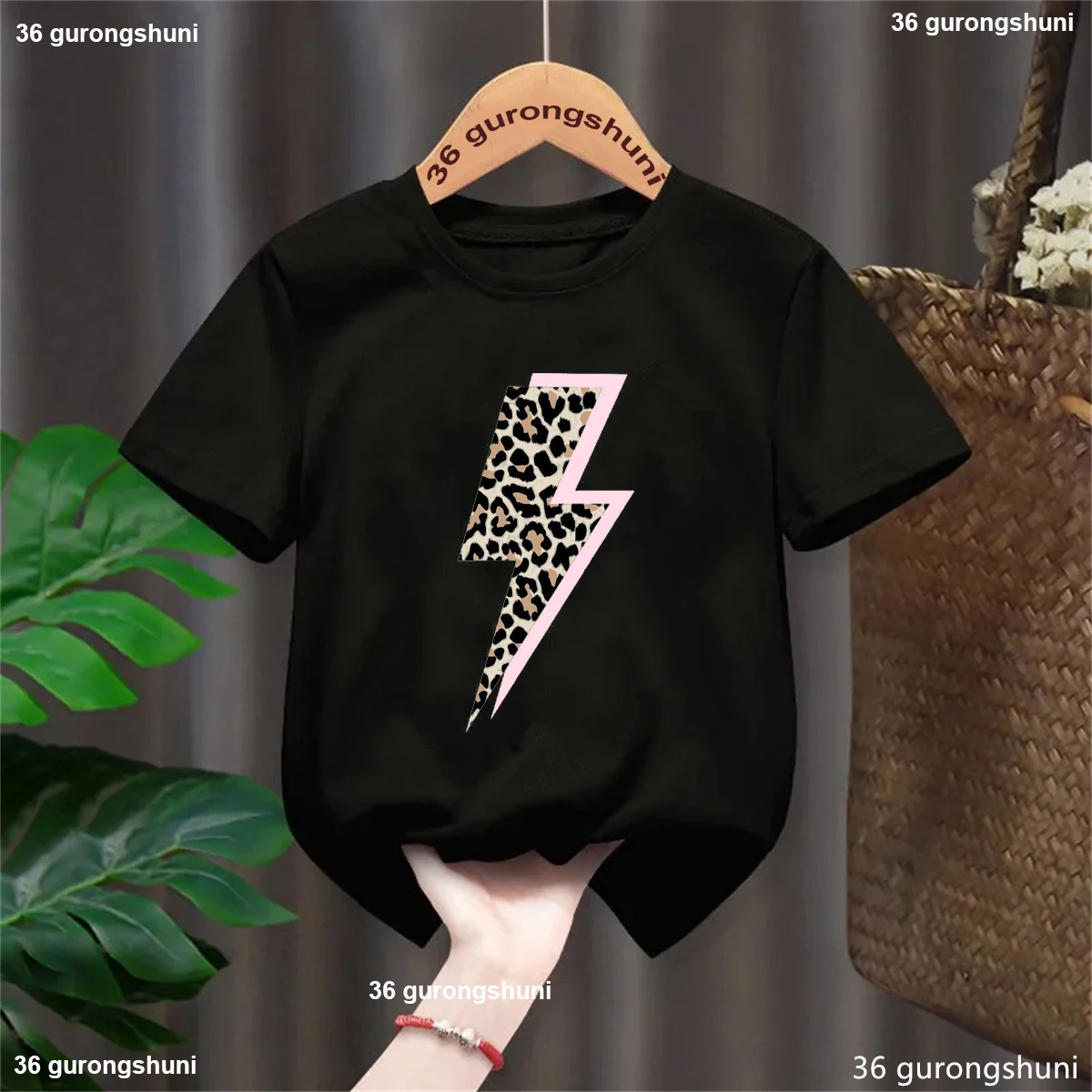 Camiseta con estampado de leopardo para niños y niñas, ropa divertida de manga corta, regalo de cumpleaños, novedad - imagen 2