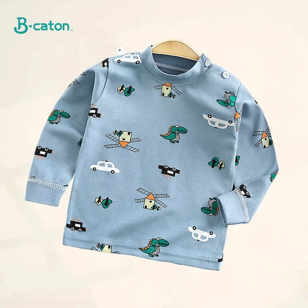 Conjunto de pijamas para niños de primavera y otoño, conjuntos de Calzoncillos largos de algodón de cintura alta para niños y niñas, conjunto de ropa interior de algodón para 1-6 años - imagen 4