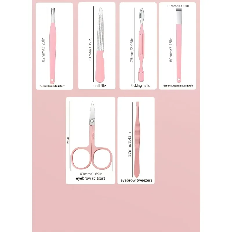 Morandi kit manicura niños acero inoxidable estuche - imagen 2