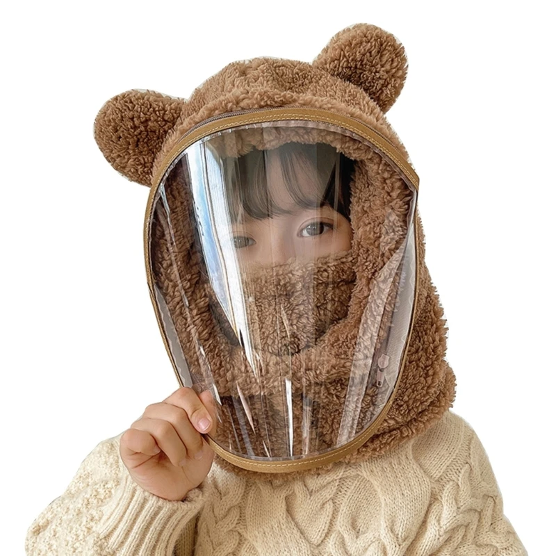 brown with mask