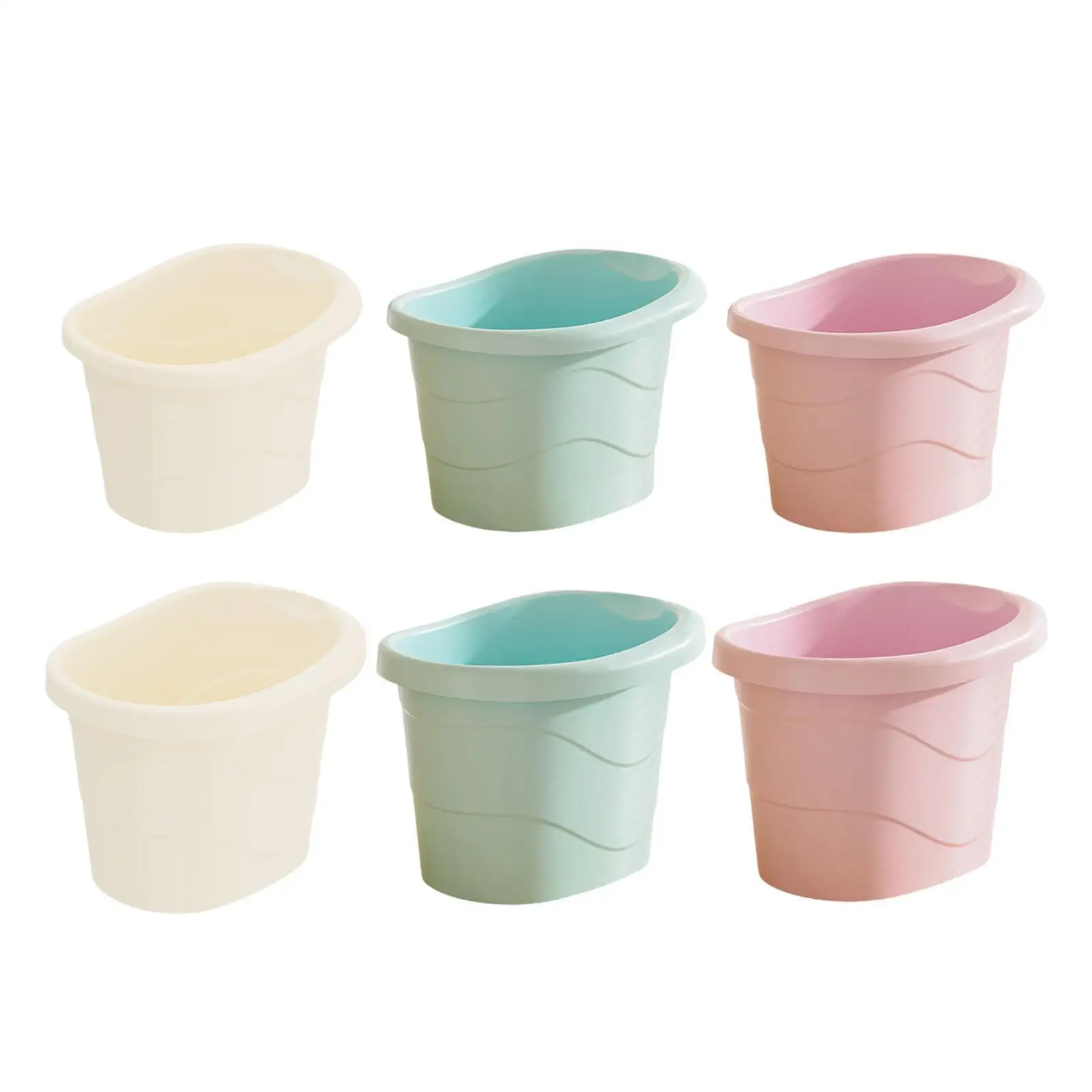 Baby Tub Bucket with Support Seat Non Slip Storage Baby Bath Tub for Newborn