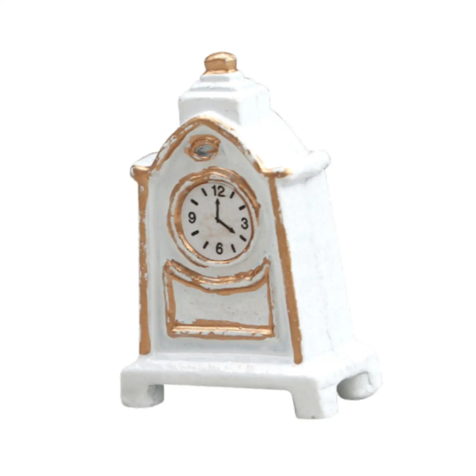 1:12 Scale Dollhouse Miniature Clock Mini for Hallway Bedroom Living Room