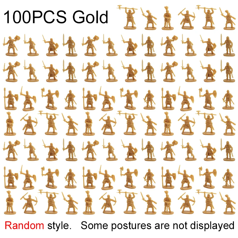 100PCS Gold