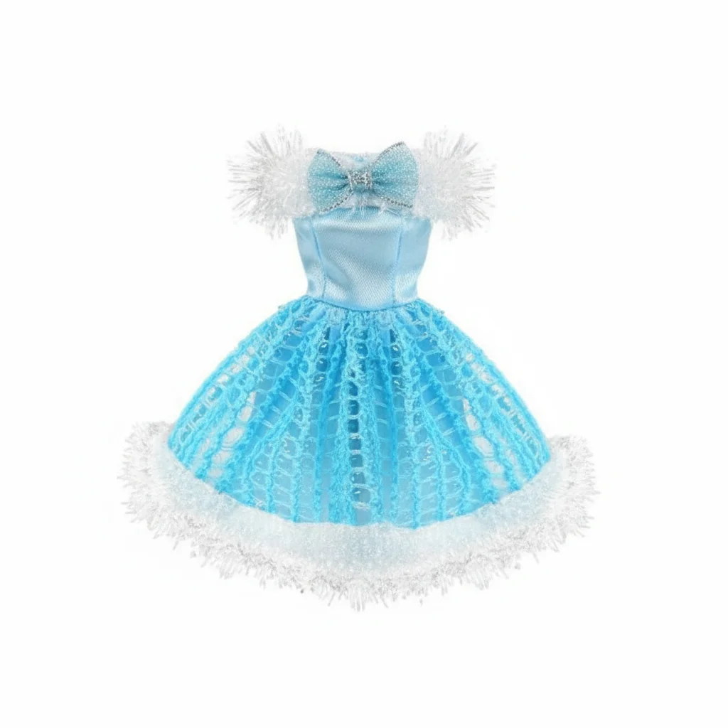 Vestido de princesa con chal para muñeca BJD