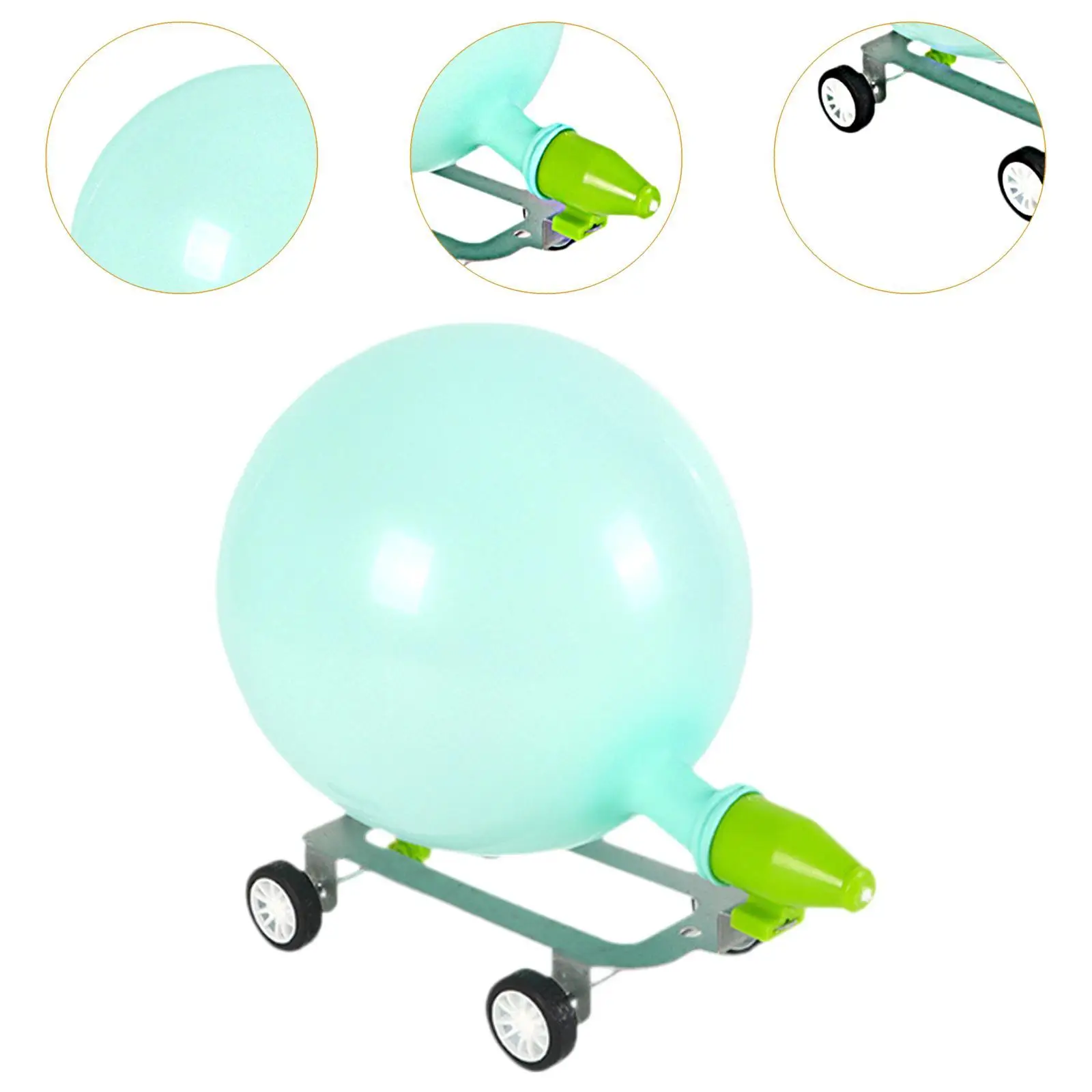 DIY Balloon Car Building Toy 3D Puzzle Homeschool Projects Balloon Powered Car Scientific for Kids Friends Teachers Students Men