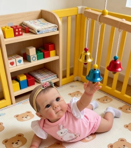 NPK 17 ''Beborn Bettie cara bonita bebé pintura 3D piel con muchos detalles venas tela suave cuerpo realista muñecas de bebé fofinas