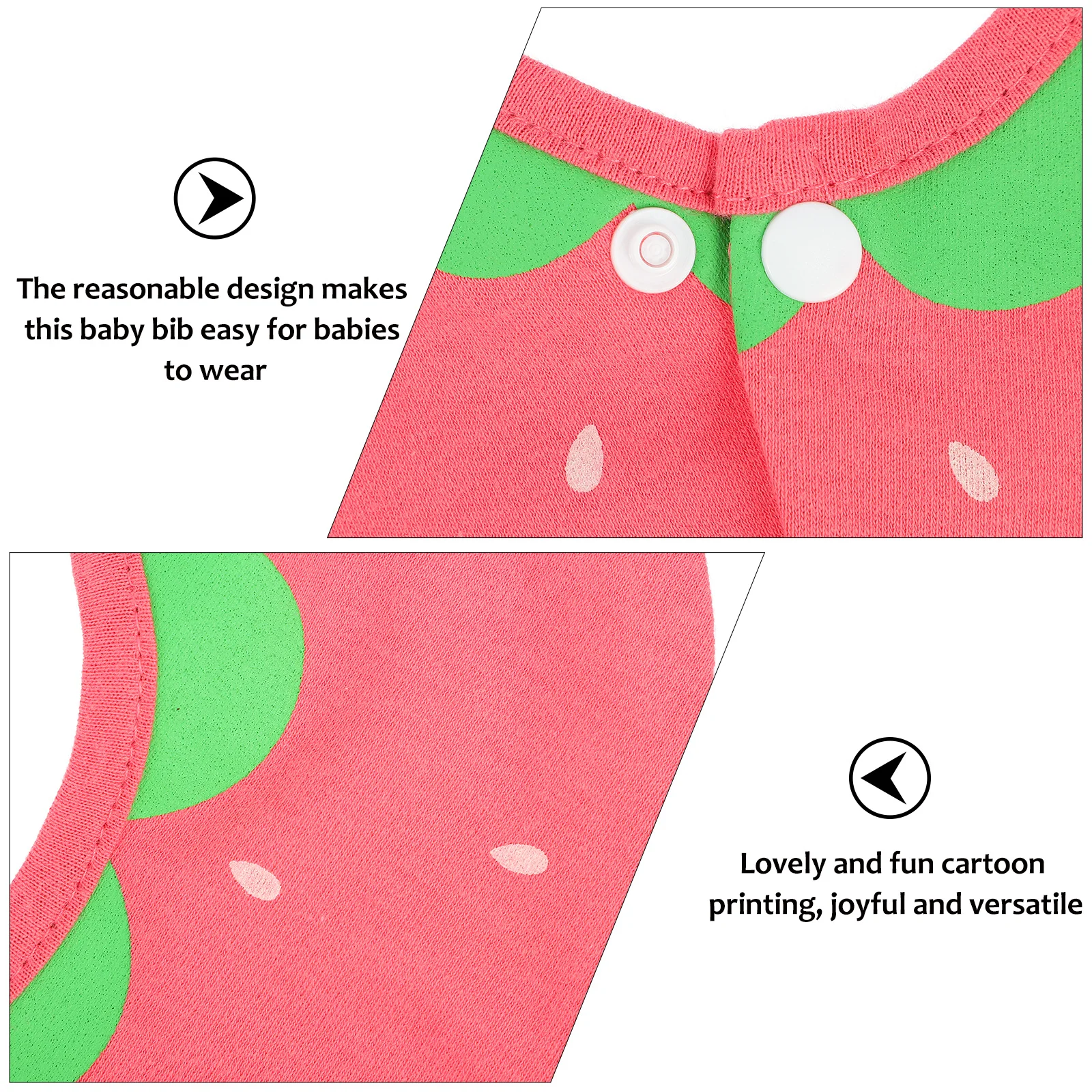 Baberos para bebé duraderos y seguros, Baberos para la dentición de algodón redondos giratorios de 360 grados, el mejor regalo para padres nuevos, babero giratorio para bebé, 2 uds. - imagen 4