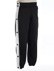 Pantalones postoperatorios para niños, pantalones con botones rasgados, pantalones para correr con parte inferior de pista de baloncesto para niños, ropa deportiva para entrenamiento en gimnasio