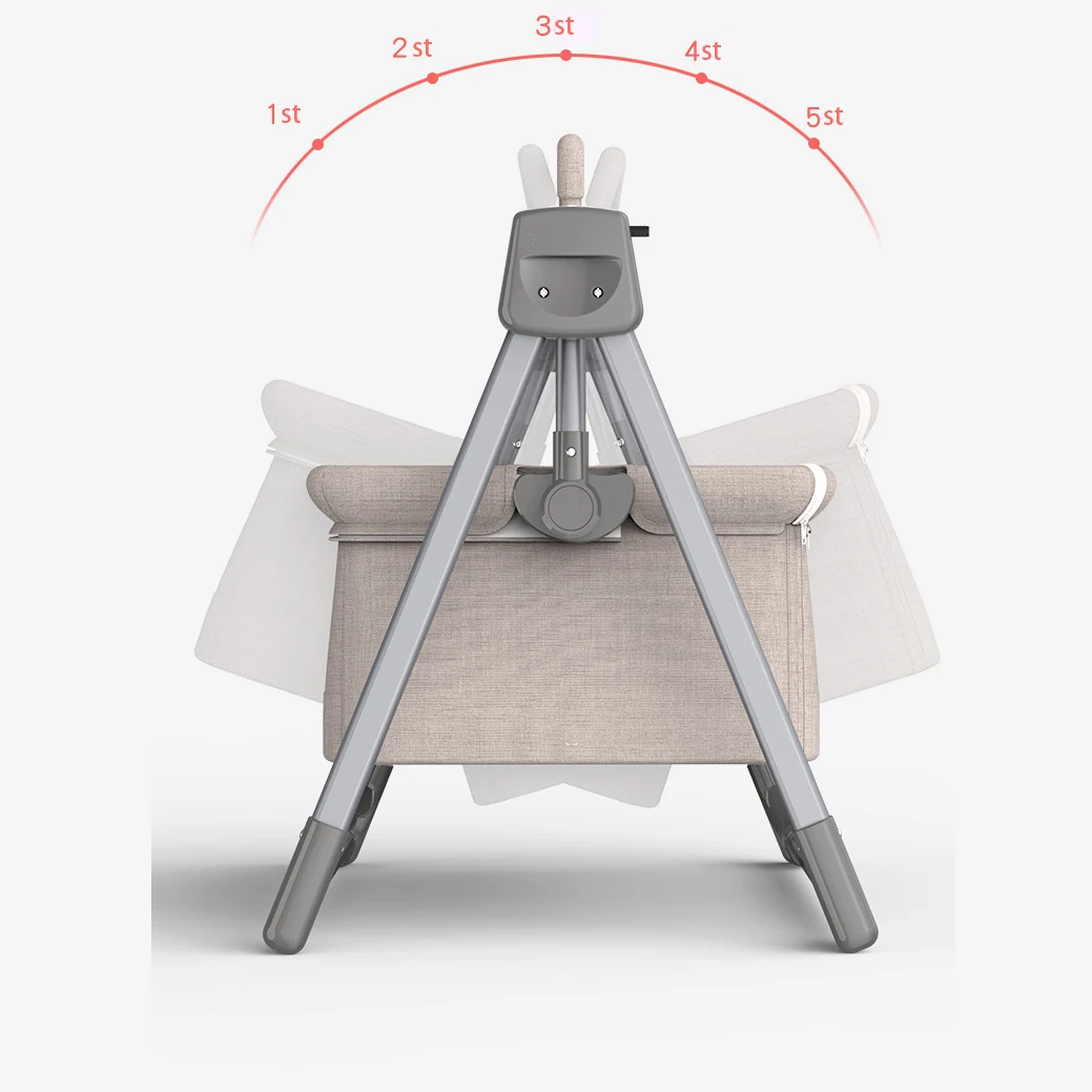 Cuna para bebé de 0 a 3 años, mecedora eléctrica inteligente multifuncional para dormir, cesta para dormir para bebé recién nacido, cama elevadora, cama bb - imagen 3
