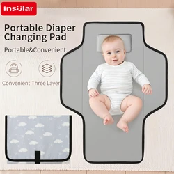 INSURAL Alfombrilla Cambiador Bebé Plegable Impermeable