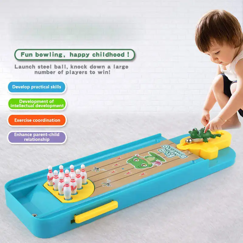 Juego de bolos infantil de mesa para niños pequeños - imagen 4