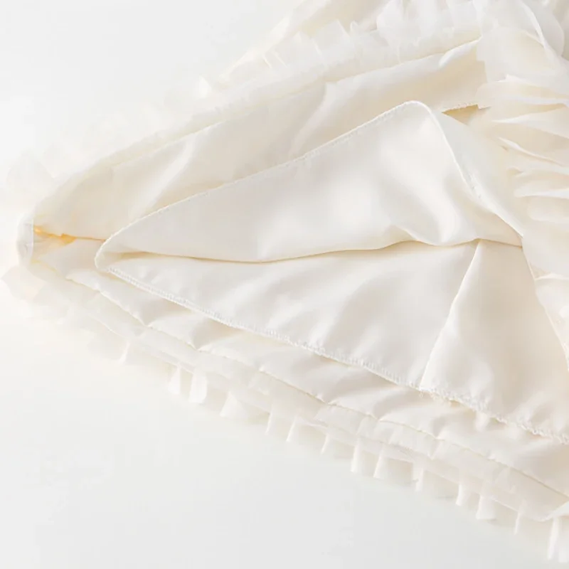 2-6Y 2025 moda de primavera para chicas vestido de manga larga estilo francés dobladillo de pétalo vestido para niños ropa para niños disfraces de fiesta para niñas - imagen 3