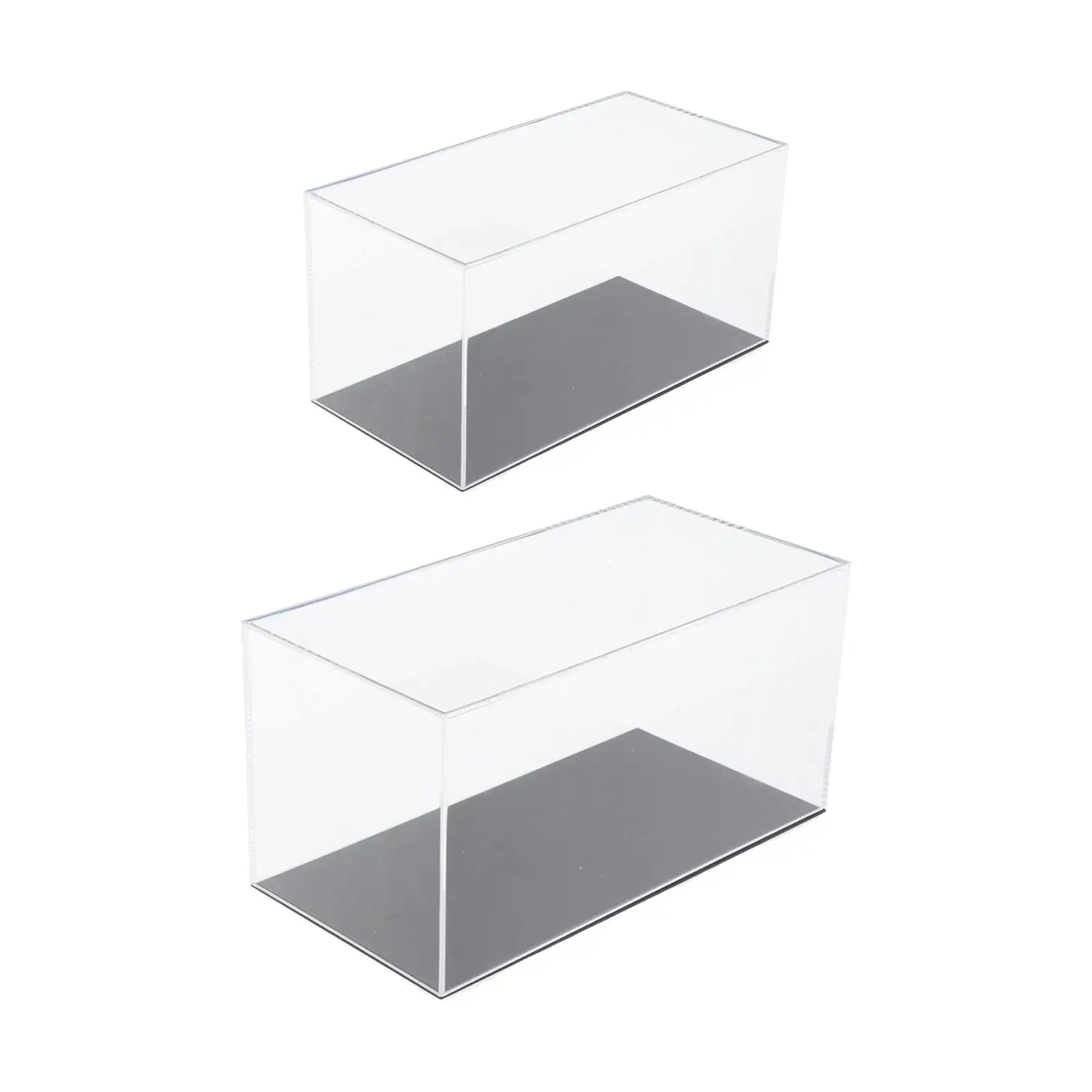 Vitrina acrílica transparente apilable para manualidades, organizador de almacenamiento de coches de juguete, escaparate de modelo de coche con Base para muñecos de baratijas de recuerdos - imagen 2