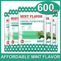 Hilo dental infantil sabor menta para limpieza diaria