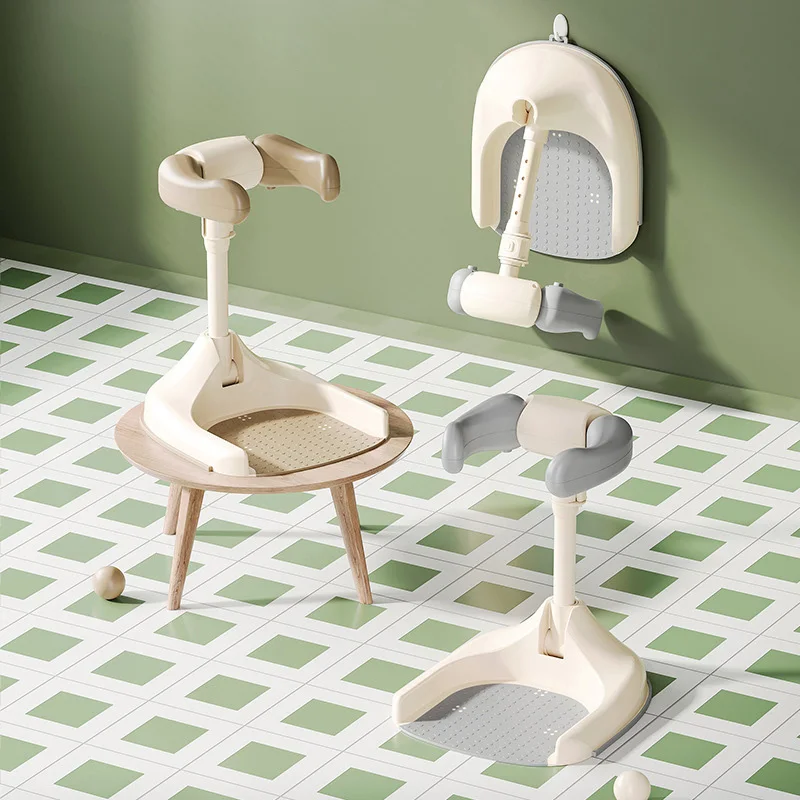 Estante de ducha ajustable para niños con Base antideslizante, soporte de pie, dispositivo de baño portátil plegable, accesorios para bebés de 6 a 36 meses - imagen 2