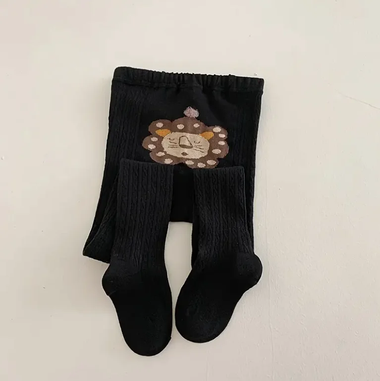 Lindas mallas de punto con diseño de trasero de animales de dibujos animados para jóvenes, suaves y cómodas, tela de punto para todas las estaciones, ropa para recién nacidos - imagen 5