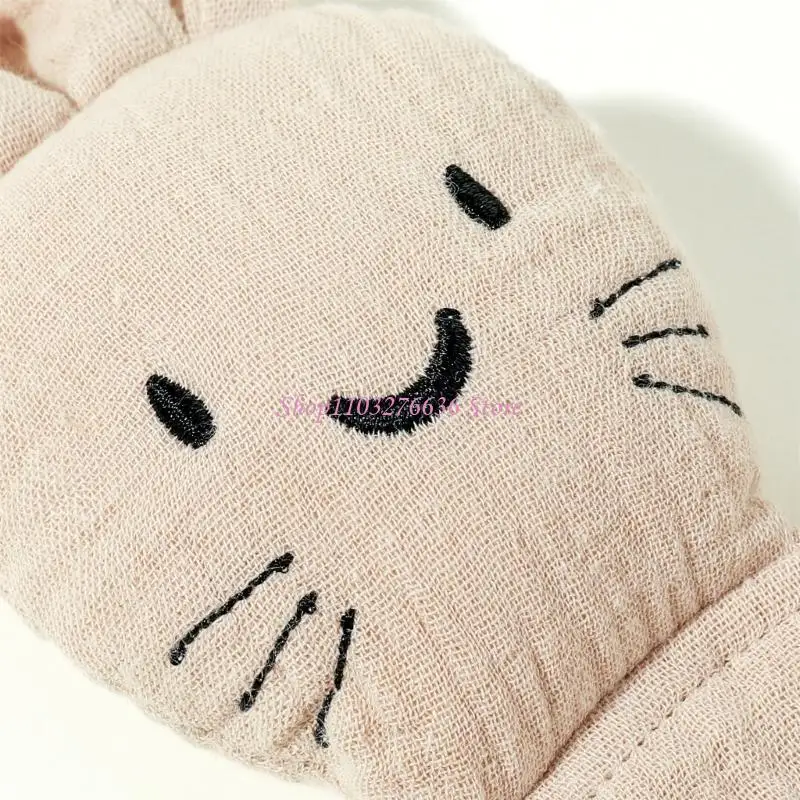 R6FD mejora toalla calmante infantil, manta seguridad algodón suave, manta apoyo para calma infantil, manta suave - imagen 3