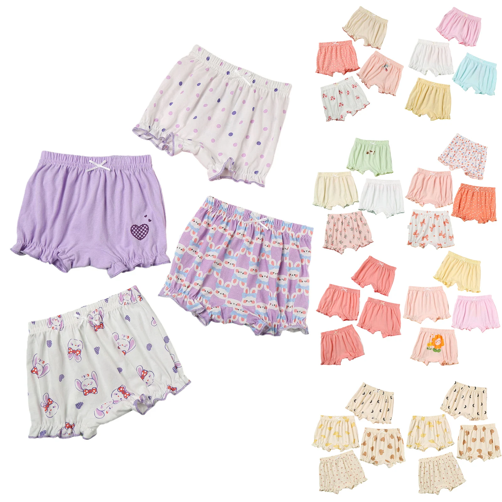 Bombachos de algodón con volantes para niña – Moda infantil - imagen 5