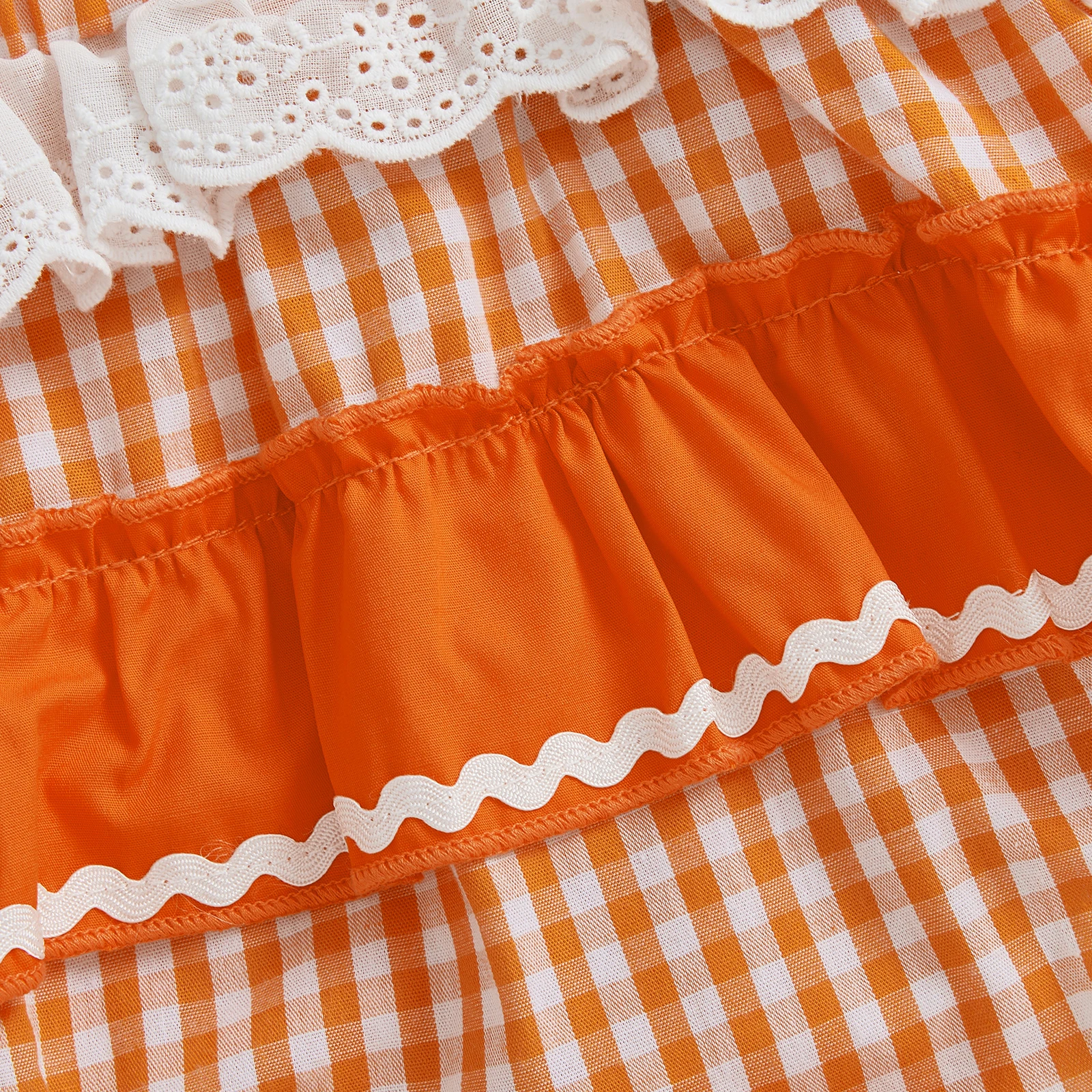 Tregren Pelele de Halloween sin mangas para niña con calabaza