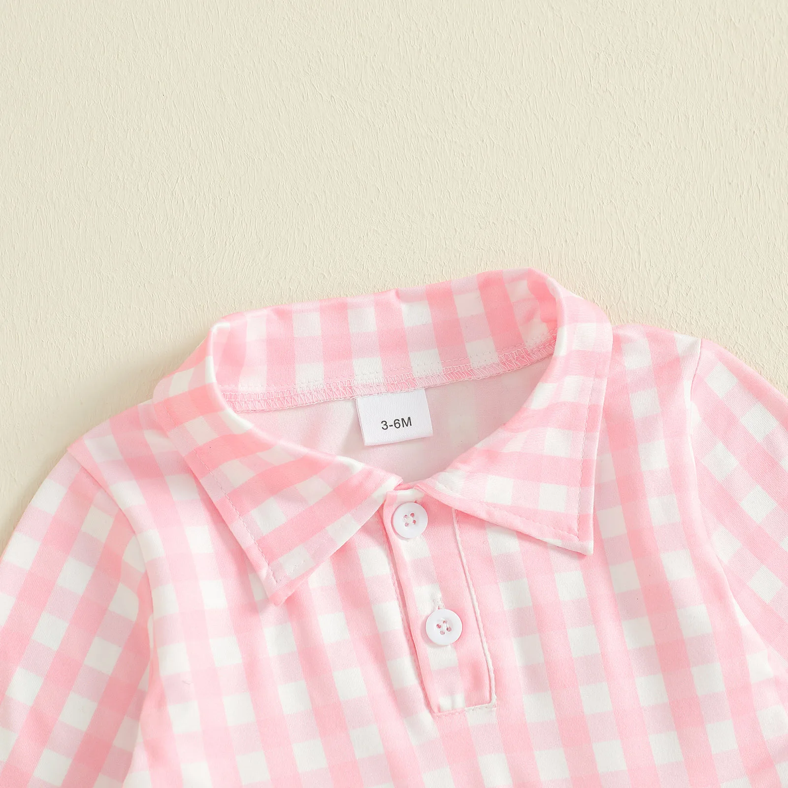 Pelele para niña recién nacida de 0 a 18 meses, vestido a cuadros de manga larga con bordado de tenis, vestidos de línea A, mono - imagen 4