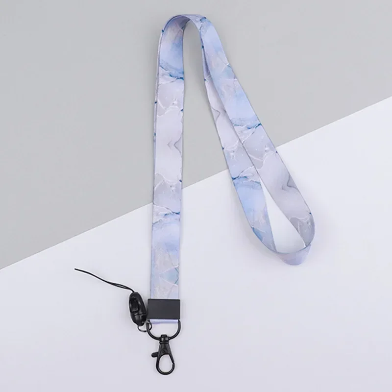 light blue lanyard