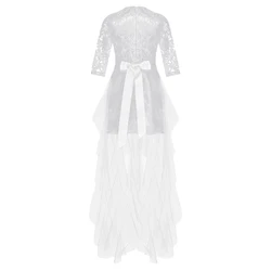Vestido tul niña con encaje y lentejuelas para fiesta