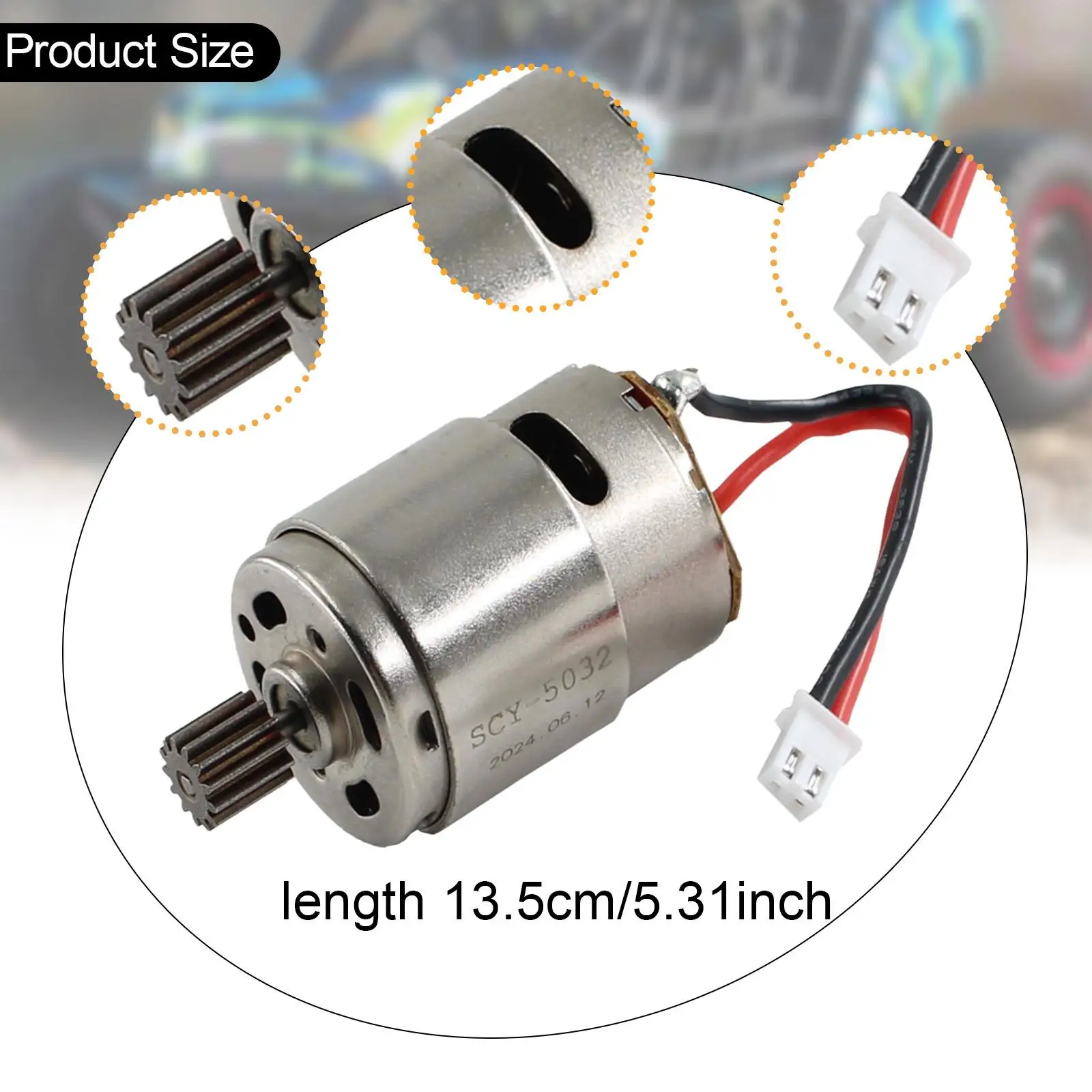 1:18 Scale RC Brushed Motor Replacements Update Parts RC Car Accessories for 18101