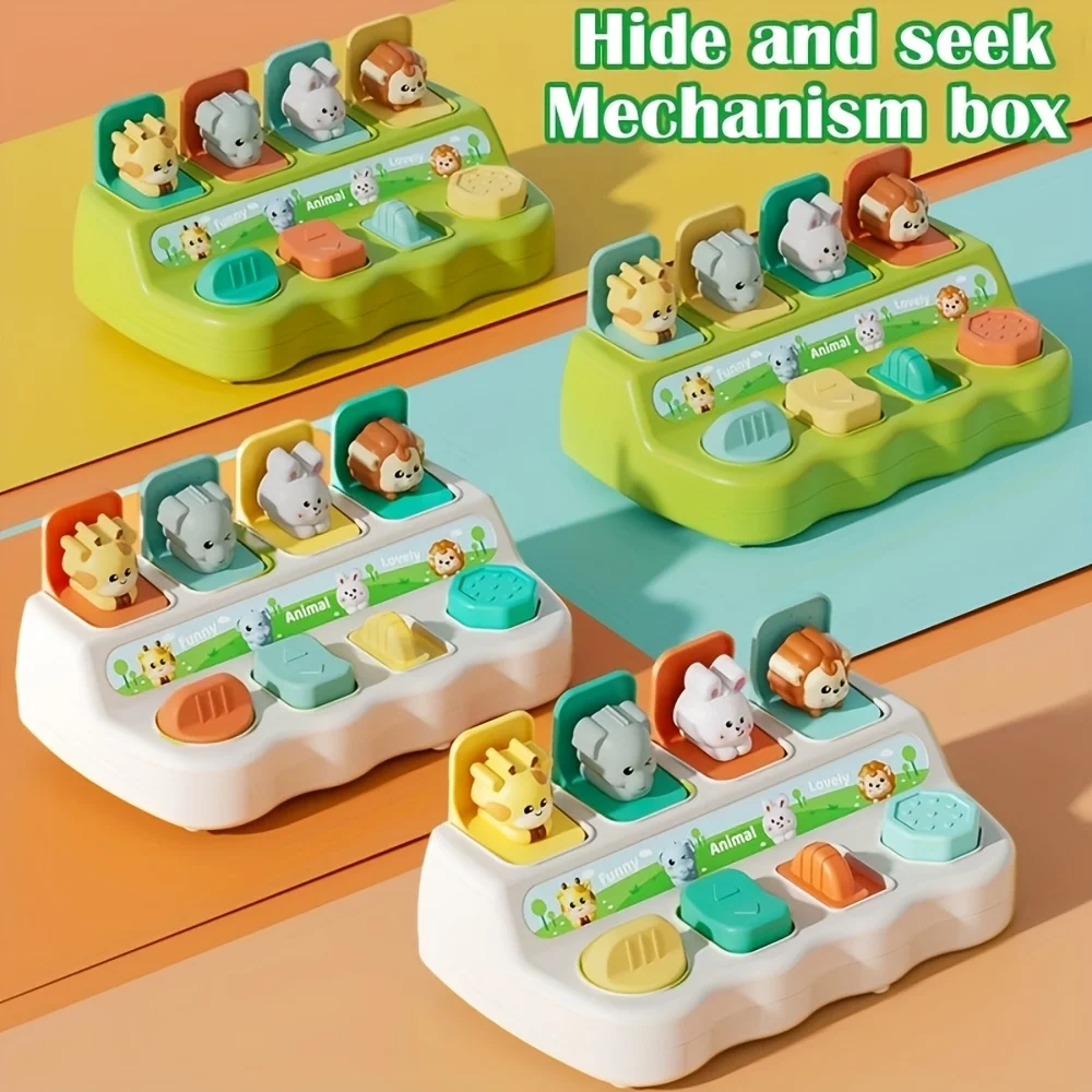 Juguete de activación y aprendizaje de animales: juego interactivo de reconocimiento de color, adecuado para niños mayores de 18 meses