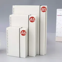 Cuaderno de bobina B5 con tapa mate - 80 páginas