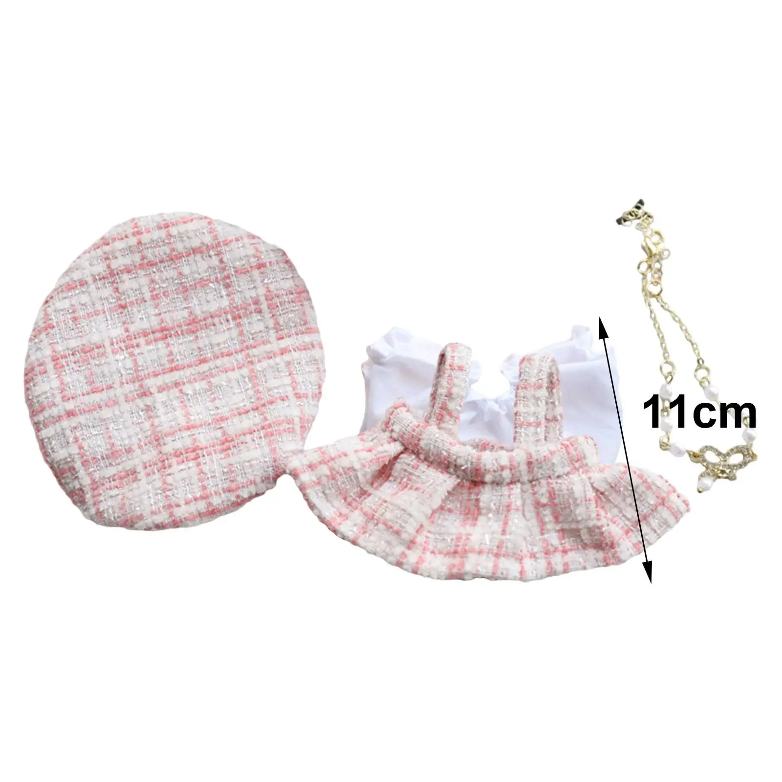 4Pcs 17cm Doll Clothes Set Doll Dress Outifits for Kids 17cm Pendant Doll