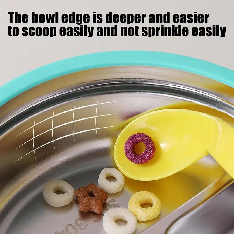 Plato dividido para niños pequeños, utensilios para niños pequeños, platos de alimentación para bebés, cuenco de alimentación para niños resistente a caídas para llevar, cuidado del jardín de infantes - imagen 5