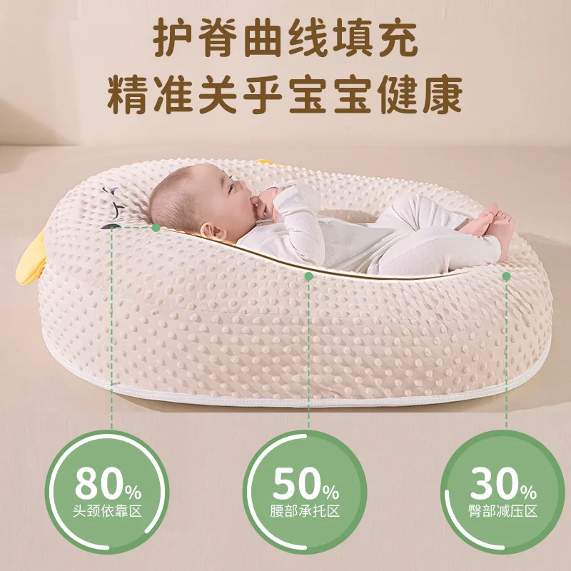 Almohadas para bebé, almohada con rampa antiescupir para tumbarse, almohada de lactancia para recién nacido, almohada de lactancia - imagen 3