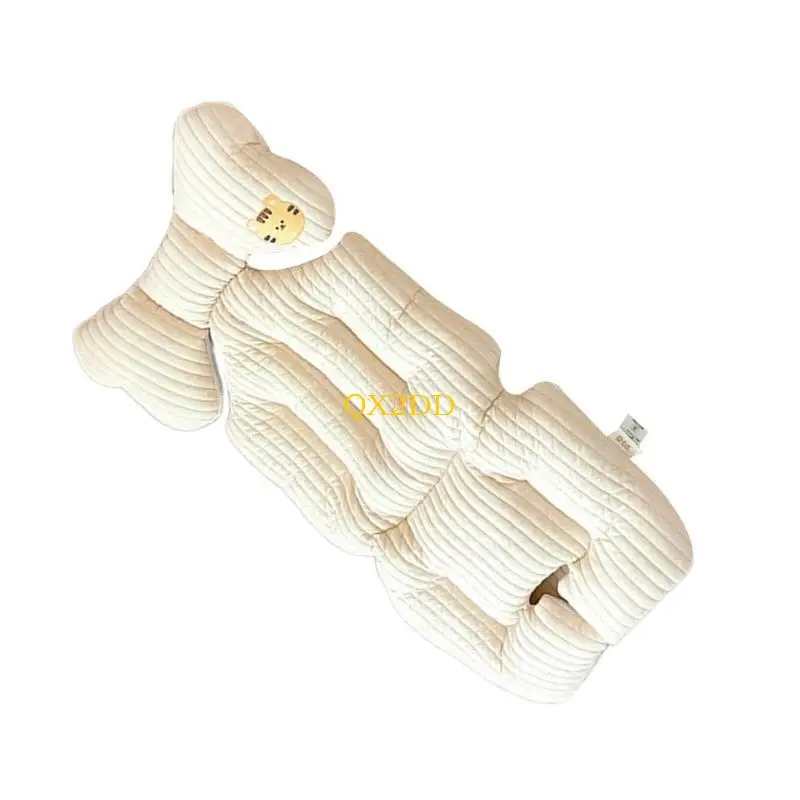 QX2D-cojín para cochecito bebé, soporte corporal suave dibujos animados para bebé, cojín para asiento cochecito, forro - imagen 4