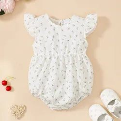 Body floral sin mangas para bebé niña - Ideal para verano