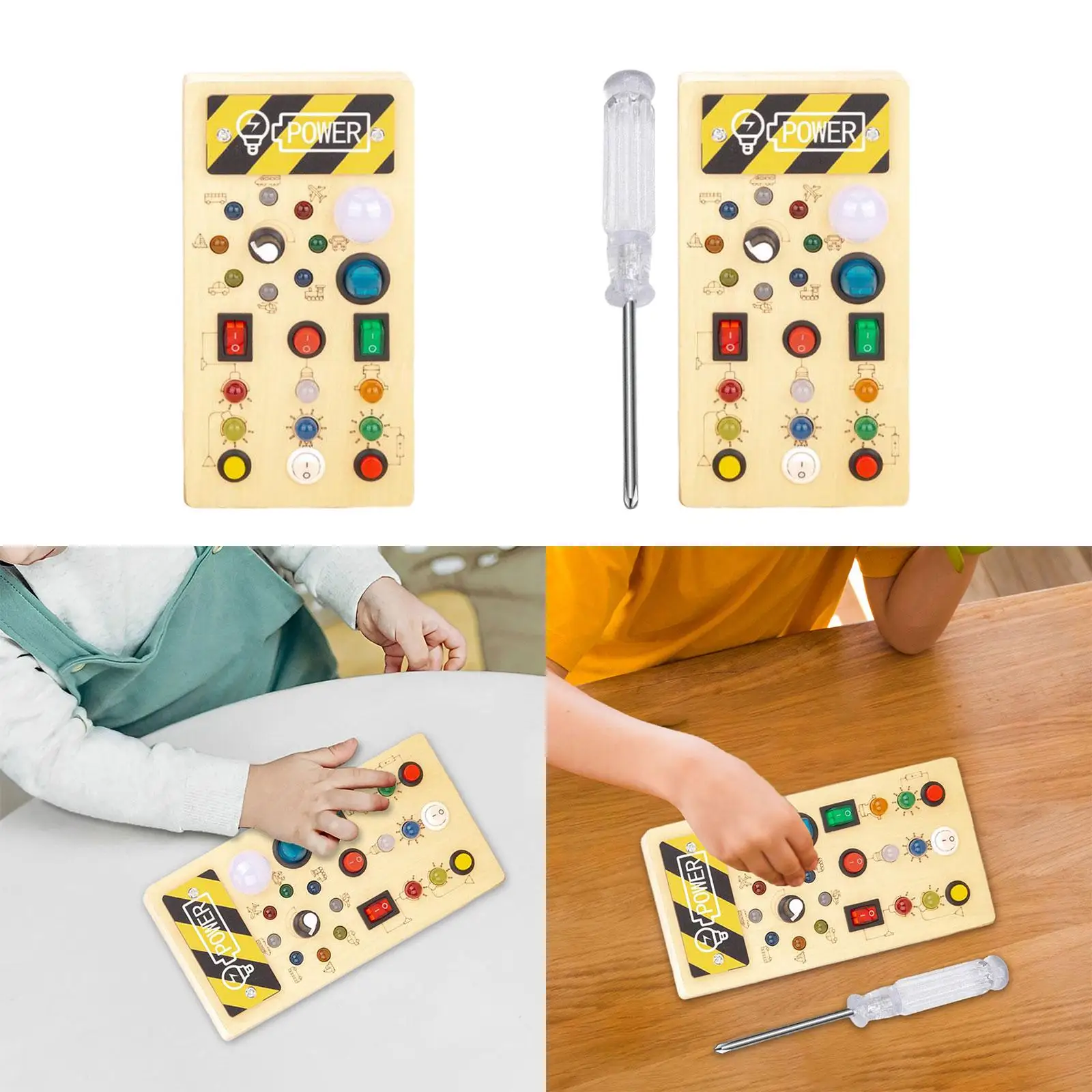 Montessori LED Busy Board Sensory Board Early Educational Baby Travel Toys for Travel Kids Children Preschool Birthday Gifts