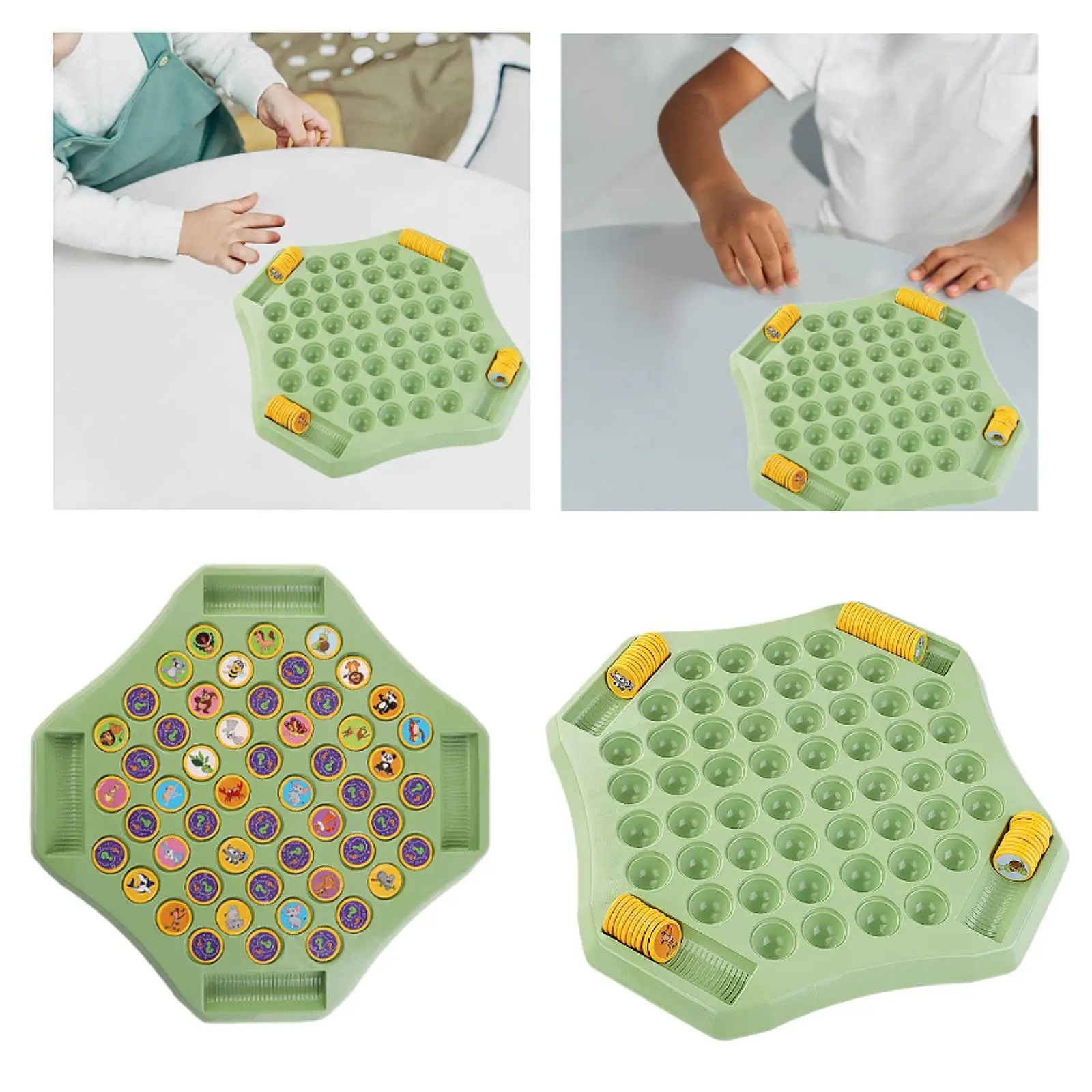 Tabletop Board Game Flip Chess Game Kids Puzzle Educational Toy Birthday Gift Strategy Game for Children Boys Girls 3+ Kids