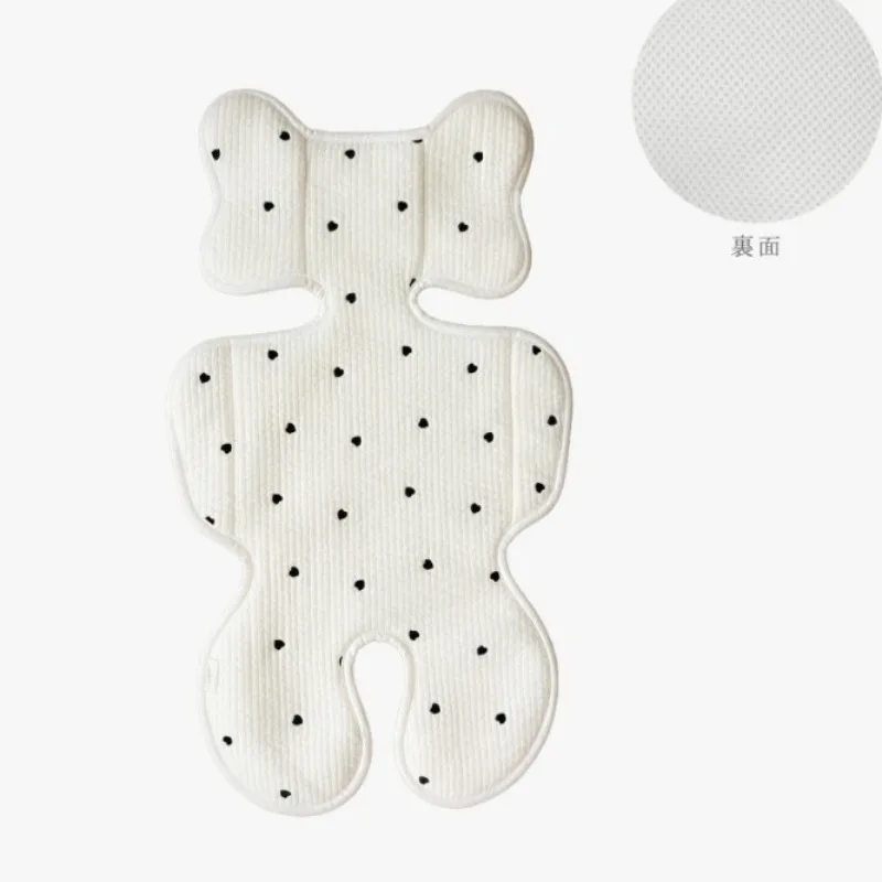 Cojín Universal para asiento de cochecito, sencillo, para recién nacido, bonito lazo, estilo corazón, funda para asiento de cochecito de bebé, accesorios para cochecito - imagen 5