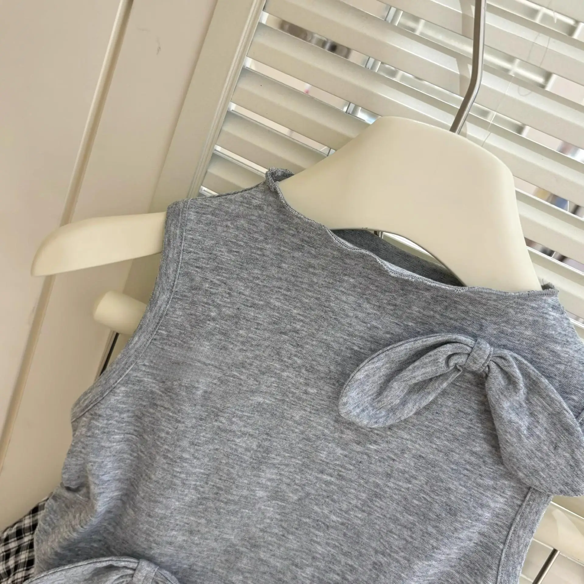 Somenie Conjunto de traje de verano para niñas pequeñas, lindo top sin mangas con mariposa + bombachos, conjunto de dos piezas para 2-3-5-6-7 años - imagen 4