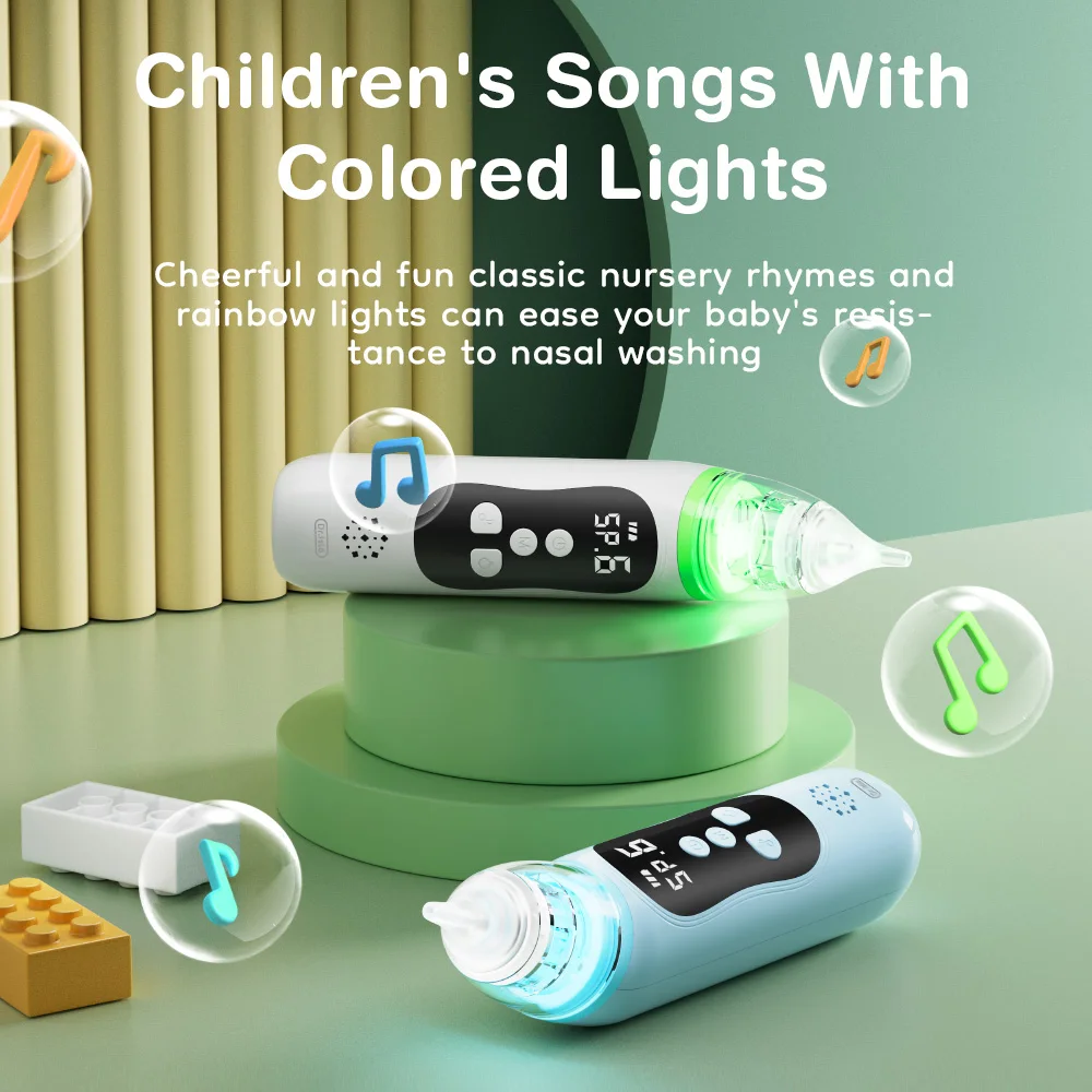 MAMIJOY-limpiador de nariz para bebé, aspirador Nasal eléctrico de silicona con succión ajustable, seguridad, conveniente, poco ruido, U94 - imagen 3