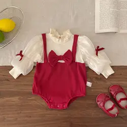 Body de cumpleaños con volantes y lazo para bebé niña