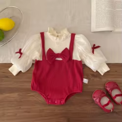 Body de cumpleaños con volantes y lazo para bebé niña