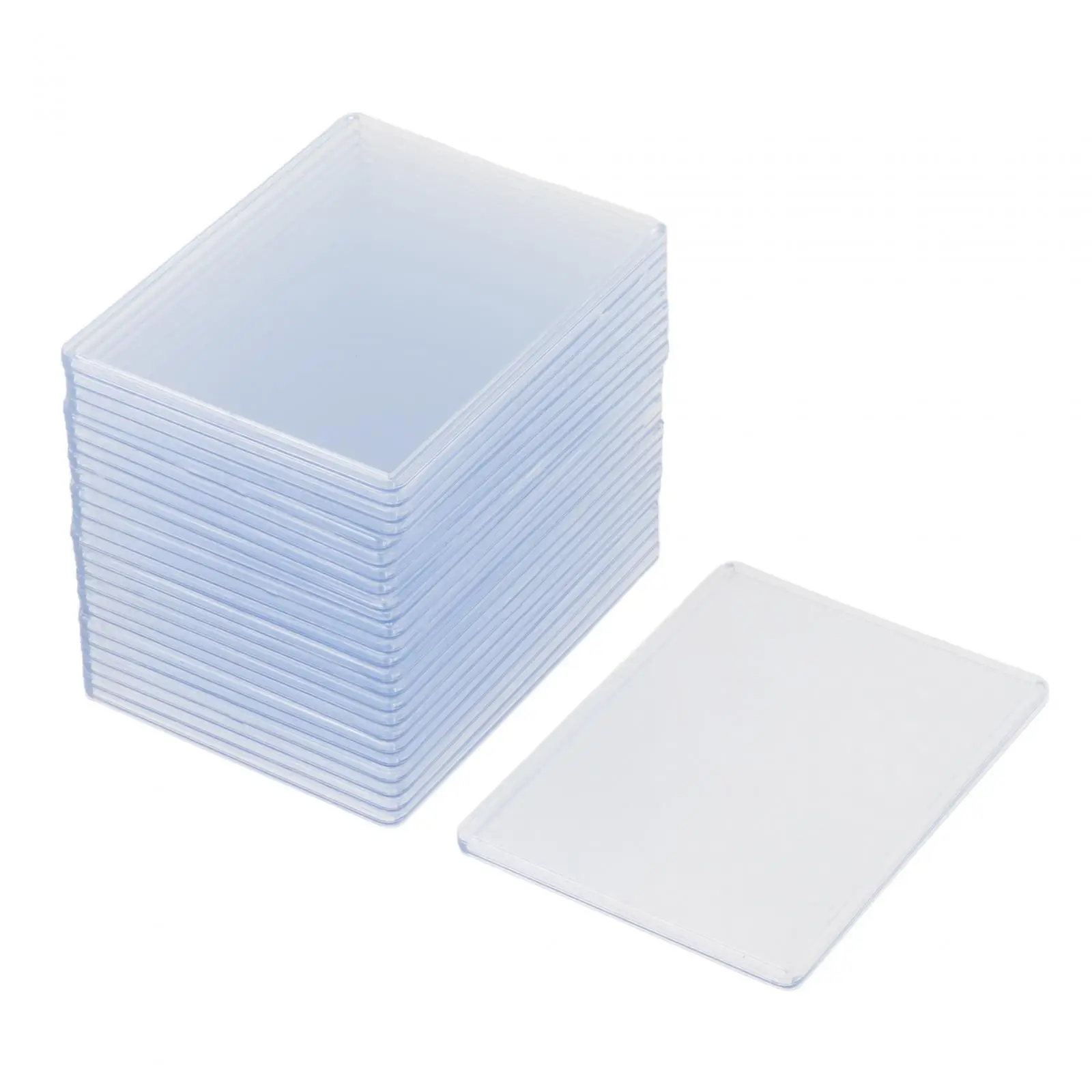 25 Pieces Card Holder Transparent Card Sleeves Storage Protectors Collecting Supplies for Collectible Cards Golf Hockey Cards